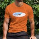 Uomo cotone T-Shirt - Blériot XI, 44-Arancio