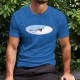 Men's cotton T-Shirt - Blériot XI, 51-Royal Blue