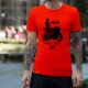 Herrenmode Motorrad T-Shirt - Zou Race n'tools, Safety Orange