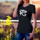 Women's cotton T-Shirt - Horus Eye (Eye Oudjat, protective symbol representing the eye of the falcon god Horus)