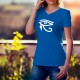 Frauen Mode Baumwolle T-Shirt - Horus Auge ((Oudjat Auge, der Augenschutz Symbol  des Falkengottes Horus)