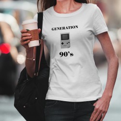 Frauenmode lustig T-shirt -  Neunziger Jahre Generation