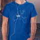 T-shirt vaudois coton mode homme - VD, 51-Bleu Royal