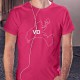 T-shirt vaudois coton mode homme - VD, 57-Fuchsia
