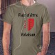 T-Shirt - Fier d'être Valaisan - für Herren - Wappen, Alpin Spruce