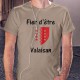 T-Shirt - Fier d'être Valaisan - für Herren - Wappen, November White