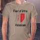 T-Shirt - Fier d'être Valaisan - pour homme - blason, November White