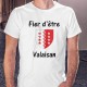 Uomo T-Shirt - Fier d'être Valaisan - Stemma, White