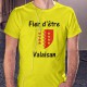 T-Shirt - Fier d'être Valaisan - für Herren - Wappen, Safety Yellow