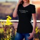 Je ne mange pas de graines ✺ T-Shirt coton dame avec une réplique humoristique de la série TV Kaamelott