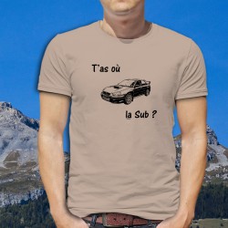 Humoristisch Herrenmode T-Shirt - T'as où la Sub