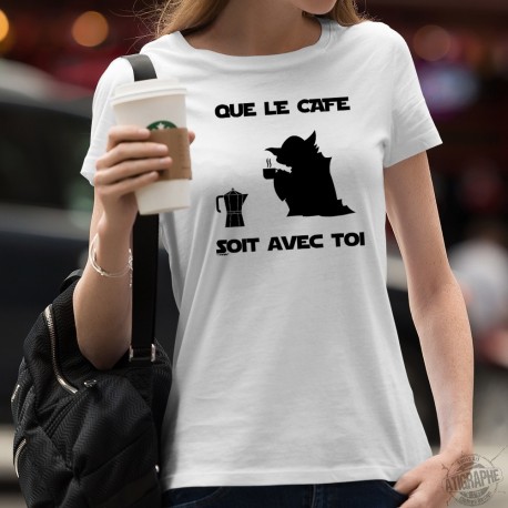 Lady T-Shirt - Que le Café soit avec Toi
