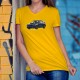 T-shirt mode coton Dame - Subaru Impreza WRX STI, 34-Tournesol