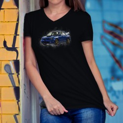 T-shirt mode coton Dame - Subaru Impreza WRX STI, 36-Noir