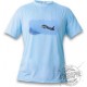 Women's or Men's Kampfflugzeug T-shirt - Swiss Hunter, Blizzard Blue