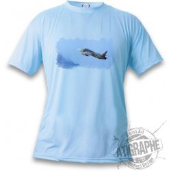 T-Shirt aviation militaire - Swiss Hunter, Blizzard Blue