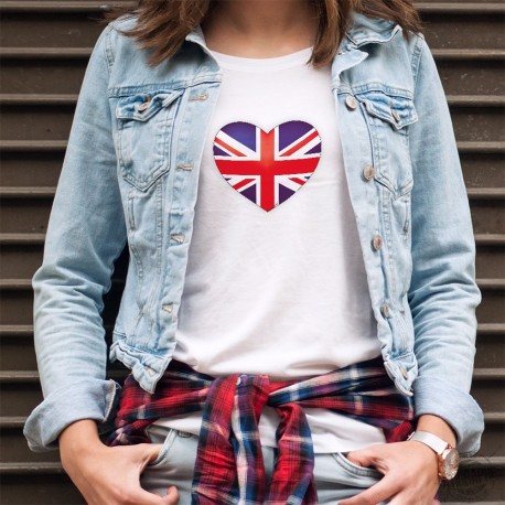 T-Shirt mode dame - Coeur britannique