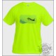 Women's or Men's Fighter Aircraft T-shirt - Swiss Hunter, Safety Yellow (Fluo)