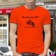 Humoristisch Herrenmode T-Shirt - Ich schnarche nicht, Safety Orange