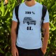 T-Shirt humoristique mode homme - 100 pour cent 4L, Blizzard Blue