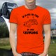 T-Shirt humoristique mode homme - Vintage Hippie Deuche, Safety Orange