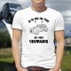 Herrenmode Humoristisch T-Shirt - Vintage Hippie Deuche, White