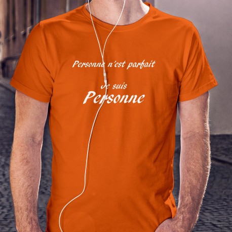 Men's cotton T-Shirt - Personne n'est parfait