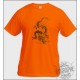 Donna o Uomo T-shirt - Chinese Drago, Safety Orange (fluo)