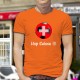 T-shirt football coton homme - Hop Suisse, 44-Orange