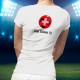 T-Shirt Football  - Hop Suisse - mode pour dame