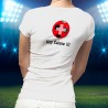 T-Shirt da calcio - Hop Suisse - moda per signora