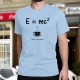 Uomo T-Shirt umoristica  - La relatività del caffè, Blizzard Blue