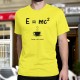 T-Shirt humoristique mode homme - La relativité du café, Safety Yellow