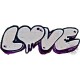 Graffiti ❤ LOVE ❤ T-Shirt mode dame avec le mot LOVE (Amour) issu d'un vrai graffiti
