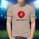 Herrenmode Fussball T-shirt - Hopp Schwiiz !!!, November White