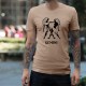 Men's Fashion Astrological T-Shirt - Gemini Sign, November White