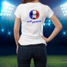 Football T-Shirt -  Allez les Bleus - mode pour dame