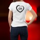 T-Shirt mode dame - Coeur CH - Confederatio Helvetica