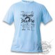 Women's or Men's T-shirt - Ma vie - Real or virtual, Blizzard Blue