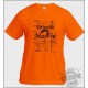 Women's or Men's T-shirt - Ma vie - Real or virtual, Safety Orange