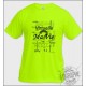 T-shirt - Ma vie - Real or virtual - Für Frauen oder Herren, Safety Yellow 