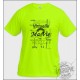 Women's or Men's T-shirt - Ma vie - Real or virtual, Safety Yellow 