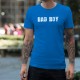 Bad Boy ★ mauvais garçon ★ T-shirt coton mode homme, texte en écriture blanche scratchée