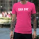 Bad Boy ★ mauvais garçon ★ T-shirt coton mode homme, texte en écriture blanche scratchée