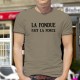 T-Shirt humoristique mode homme - La Fondue fait la Force