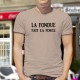 T-Shirt humoristique mode homme - La Fondue fait la Force