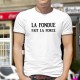 T-Shirt humoristique mode homme - La Fondue fait la Force