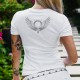 T-shirt mode dame - Angel woman (la femme ange), le symbole de la ♀ féminité ♀ entouré d'ailes d'ange