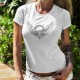T-shirt mode dame - Angel woman (la femme ange), le symbole de la ♀ féminité ♀ entouré d'ailes d'ange