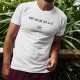 T-Shirt humoristique mode homme - C'est papa qui fait la Loi (sauf quand maman est là)